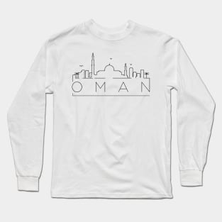 Oman Minimal Skyline Long Sleeve T-Shirt